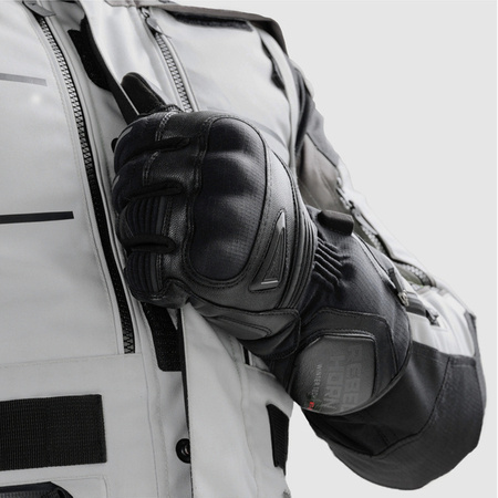 Rękawice Skórzano-Tekstylne REBELHORN Summit Winter Wp Black