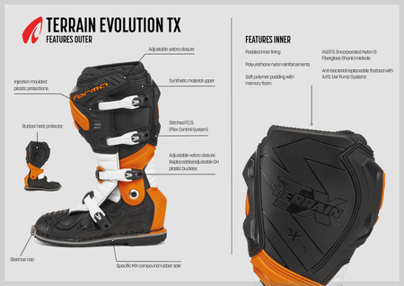Buty Enduro Forma Terrain Evolution TX Black/Orange/White