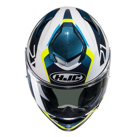 Kask motocyklowy integralny HJC Rpha71 Hapel Blue/Yellow