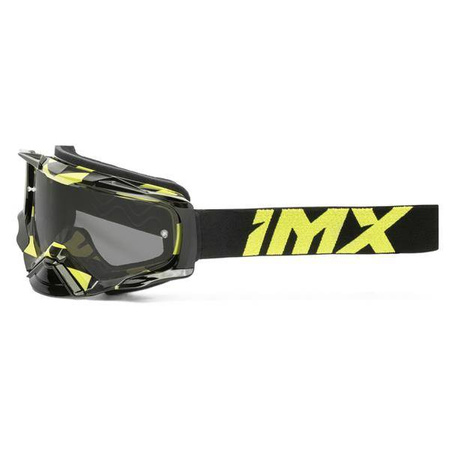 Gogle IMX Dust Graphic Fluo Yellow Gloss/Black - Szyba Dark Smoke + Clear (2 Szyby W Zestawie)