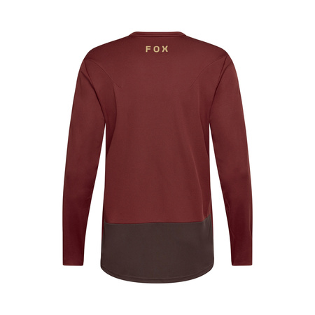 Koszulka Rowerowa Z Długim Rękawem Fox Ranger Head Rust