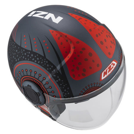 KASK MOTOCYKLOWY NZI RINGWAY 2 DUO ANTERA ANTRACITE RED MATT