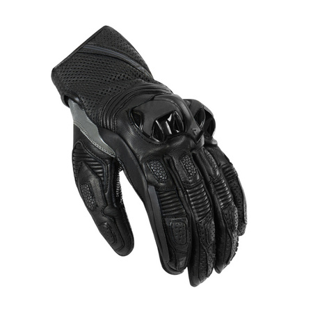 Rękawice skórzane REBELHORN ST SHORT Black/Grey