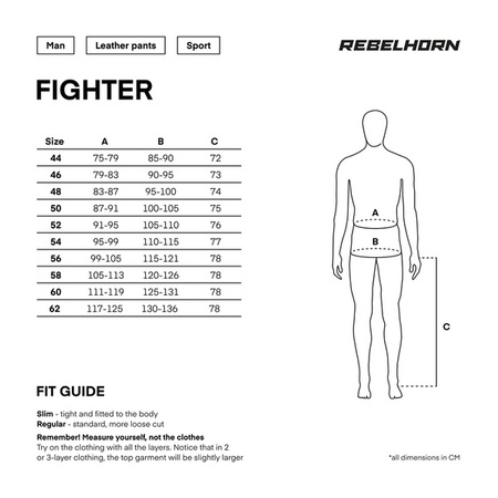 Spodnie skórzane REBELHORN FIGHTER Black/Flo Yellow
