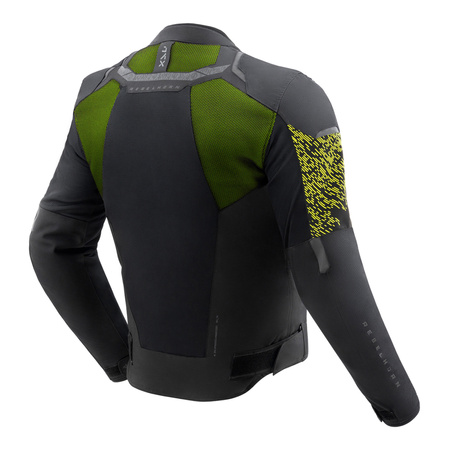 Kurtka Tekstylna Rebelhorn Jax Black/Fluo Yellow Xs