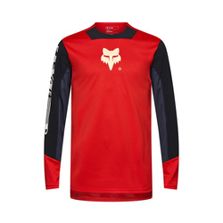 Koszulka Rowerowa Z Długim Rękawem Fox Defend Elevated Fluo Red