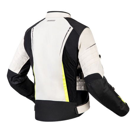 Kurtka Tekstylna OZONE Flow Lady Black/Grey/Fluo Yellow