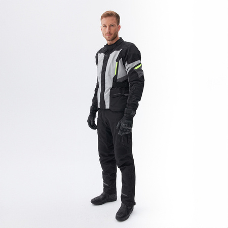Kurtka tekstylna REBELHORN SCOUT black/grey/fluo yellow