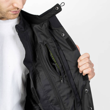 Kurtka Tekstylna OZONE Sahara Black/Fluo Yellow