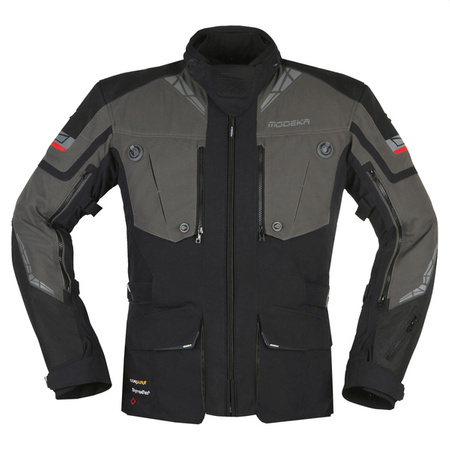 Kurtka PANAMERICANA II czarno-ciemno szara PRZEDŁUŻANA