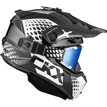 Kask na skuter śnieżny CKX + Gogle  Titan Black/White 