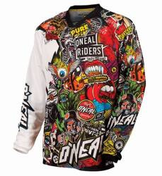 Koszulka motocyklowa off road O'NEAL Mayhem Crank Black/Multi
