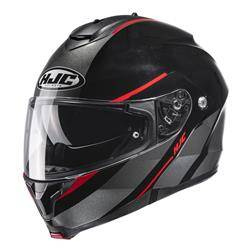 Kask motocyklowy szczękowy HJC C91 TERO black/red