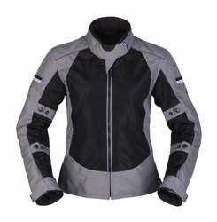 Damska Letnia Kurtka Veo Air Lady Modeka Szaro-Czarna wentylowana letnia