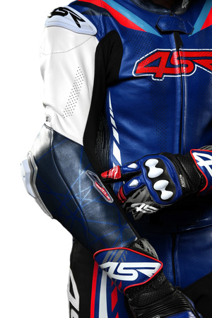 Kombinezon dwuczęściowy skórzany 4SR RR BLUE AR