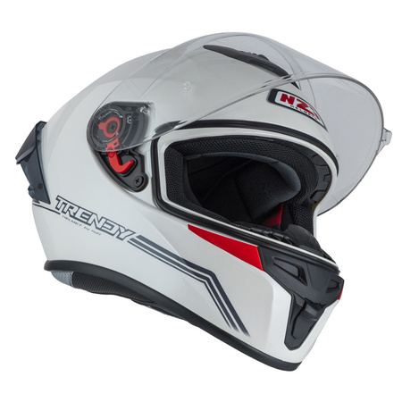 KASK MOTOCYKLOWY NZI TRENDY STREAM SOLID NOUVEAU WHITE