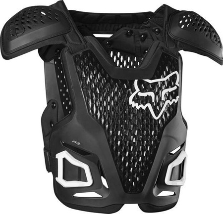 FOX Junior R3 Black - lekki buzer dziecięcy motocrossowy z certyfikatem CE