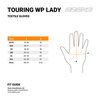 Rękawice Skórzano-Tekstylne OZONE Touring Wp Lady Black