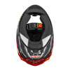 KASK MOTOCYKLOWY NZI TRENDY STREAM RAPTOR BLACK GREY RED S MATT