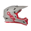 Kask O’NEAL SONUS SOLID Fullface Szaro-Czerwony Rower Hulajnoga Downhill