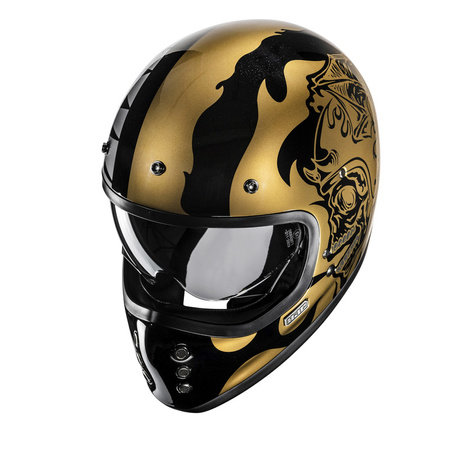 Kask Hjc V60 Flame Black/Gold 