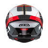 KASK MOTOCYKLOWY NZI WAKE STREAM BOOSTER STRIPES BLACK WHITE RED