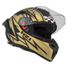 KASK MOTOCYKLOWY NZI TRENDY STREAM FLAG BLACK GOLD MATT