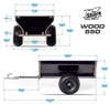 Przyczepa do quada ATV SHARK WOOD 550 czarna