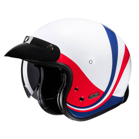 Kask motocyklowy otwarty na skuter/chopper'a HJC V31 Emgo White/Blue