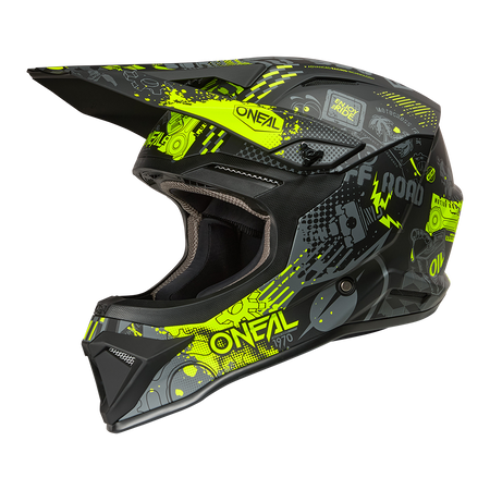 Kask O'Neal 1SRS VIBRANT Black/Neon Yellow – Motocross i Hulajnoga Elektryczna ECE 22.06