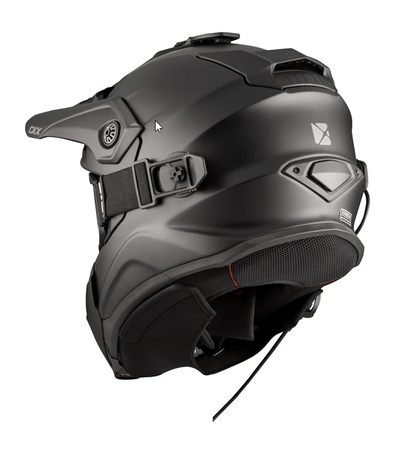 CKX Kask Titan Czarny Matt + Gogle z Podgrzewaną Soczewką 210°