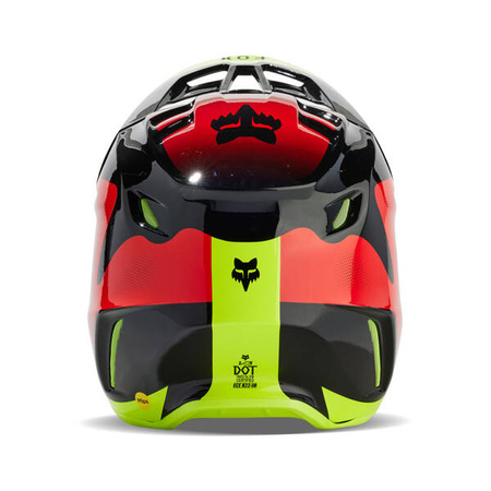 Kask Fox V3 Revise Red/Yellow