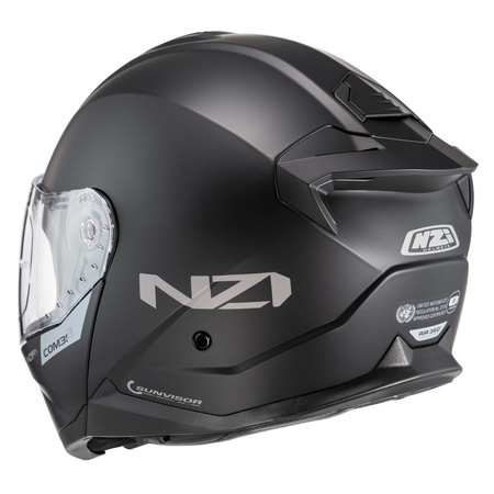 KASK MOTOCYKLOWY NZI COMBI 3 DUO MATT BLACK