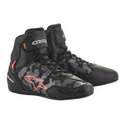 Buty Alpinestars FASTER-3 BLACK/GREY CAMO/FLUO RED