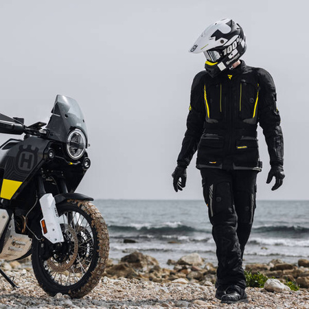 Kurtka tekstylna REBELHORN PATROL Black/Flo Yellow