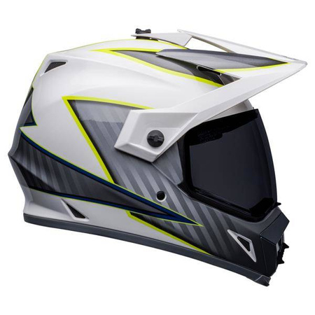 Kask BELL Mx-9 Adventure Mips Dalton White/Hi-Viz Yellow