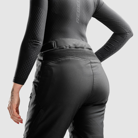 Spodnie Tekstylne REBELHORN Hiker IV Lady Black (Krótka Nogawka)
