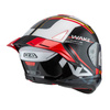KASK MOTOCYKLOWY NZI WAKE STREAM BOOSTER STRIPES BLACK WHITE RED
