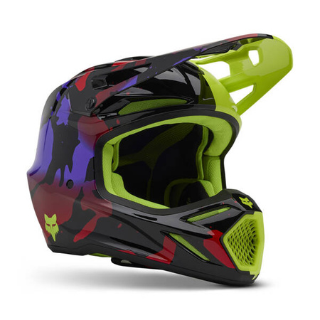 Kask FOX V3 Throttle Fluo Yellow
