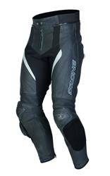 Spodnie motocyklowe skórzane grip czarne OZONE