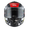KASK MOTOCYKLOWY NZI TRENDY STREAM RAPTOR BLACK GREY RED S MATT