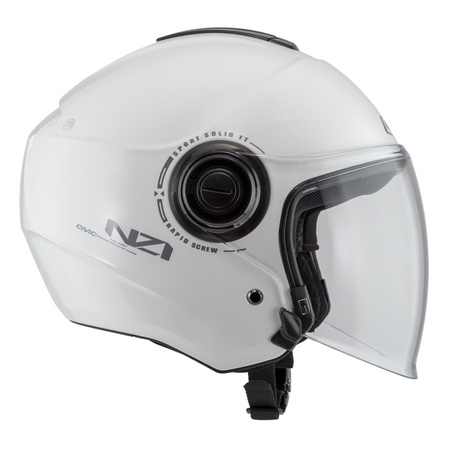 KASK MOTOCYKLOWY NZI CIVIC SOLID NOUVEAU WHITE