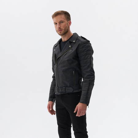 Kurtka Skórzana OZONE Ramones Modern Matt Black