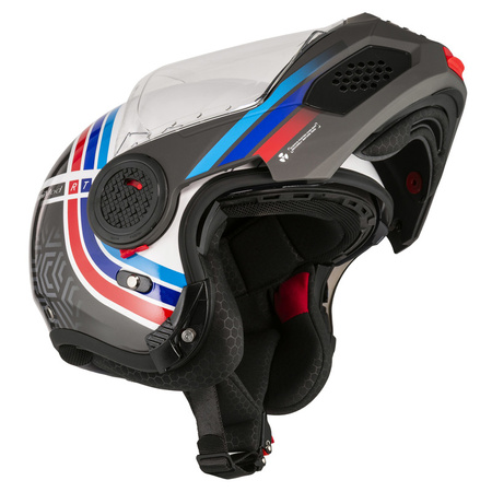 KASK MOTOCYKLOWY NZI MINIMOD DUO WATSON WHITEBLACK POWER