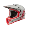 Kask O’NEAL SONUS SOLID Fullface Szaro-Czerwony Rower Hulajnoga Downhill