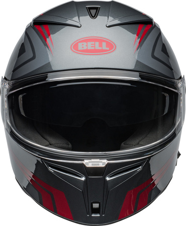 KASK MOTOCYKLOWY BELL LITHIUM ECE6 JETSTREAM GRAY CANDY RED