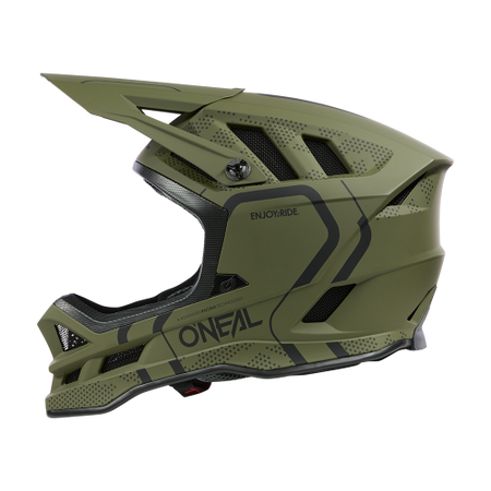KASK ROWEROWY O'NEAL BLADE POLYACRYLITE STRIKE OLIVE/BLACK + QUIN PRO