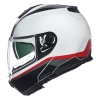 Kask Szczękowy NOLAN N100-6 INCOGNITO kolor biały/czarny/czerwony