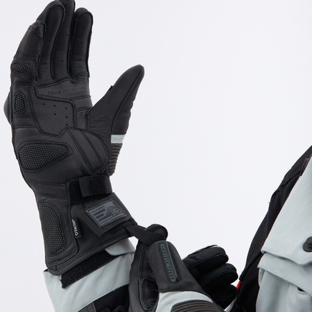 Rękawice skórzane REBELHORN RANGE black/light grey