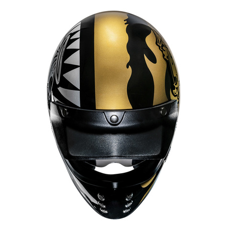 Kask Hjc V60 Flame Black/Gold 